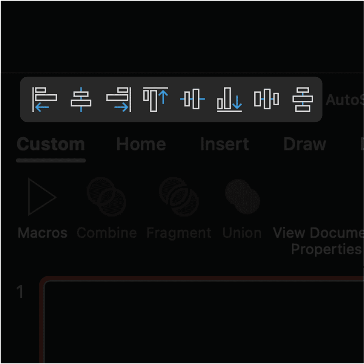 Picture of quick access toolbar in PowerPoint